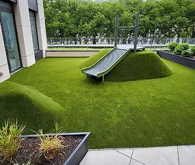 A modern playground features