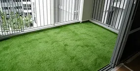 artificial grass balcony design