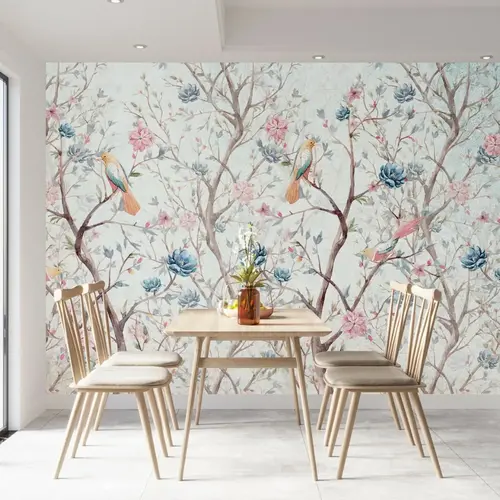 dining area featuring a wooden table surrounded by chairs